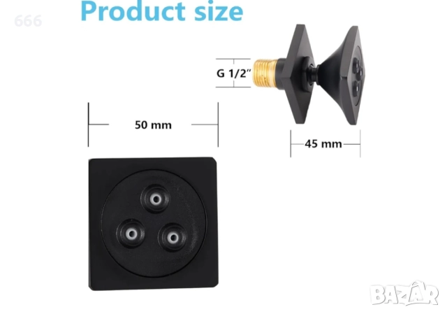 Регулируема въртяща се душ глава, снимка 7 - Други стоки за дома - 52938815