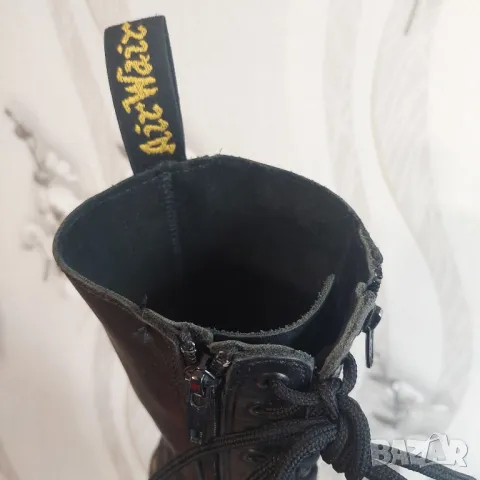 кожени ботуши DR MARTENS 3733 Leather 14-Eyelet 2 zip номер 39, снимка 3 - Дамски ботуши - 43300752