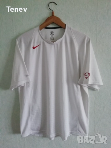 Nike T90 Total 90 оригинална мъжка тениска фланелка бяла ретро XL/2XL 