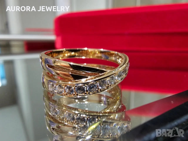 CARTIER Etincelle de Cartier Rose Gold Diamonds Дамски Пръстен, снимка 5 - Пръстени - 52833286