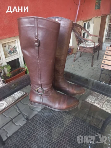 Дамски ботуши, Кожа, номер 38.Перфектни, снимка 5 - Дамски ботуши - 51239088