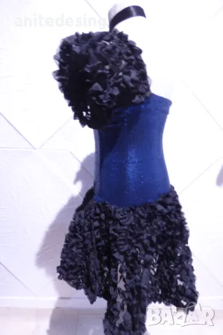 Детска рокля за спортни танци с пайети, снимка 5 - Детски рокли и поли - 48783560