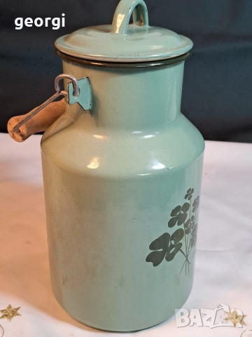 метален емайлиран съд за мляко 2 литра 29/3, снимка 2 - Аксесоари за кухня - 52430393