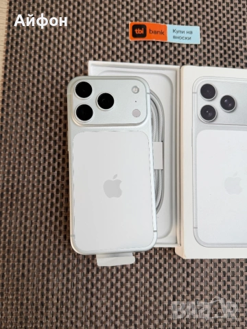 НОВ! *ЛИЗИНГ* iPhone 17 Pro 256Gb Silver / Гаранция, снимка 3 - Apple iPhone - 53165639