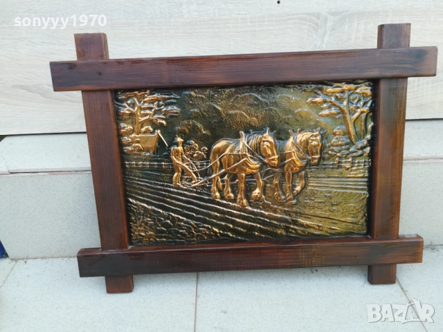 красива картина мед/дърво 1710251534, снимка 2 - Картини - 52088589