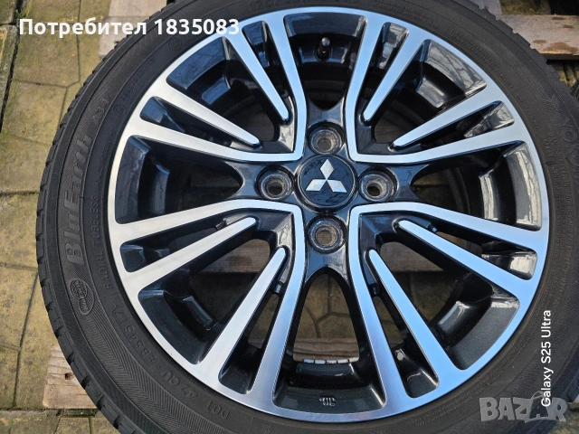 Лети джанти 15ки 4х100 Mitsubishi + летни гуми 175/15/15 Yokohama, снимка 5 - Гуми и джанти - 53044969