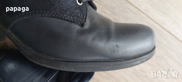 Боти изцало естествена кожа,тъмно мастилено синьо ,38, снимка 4 - Дамски боти - 43250457