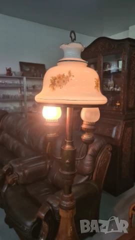 масивен уникален лампион -полилей, снимка 8 - Антикварни и старинни предмети - 50700709