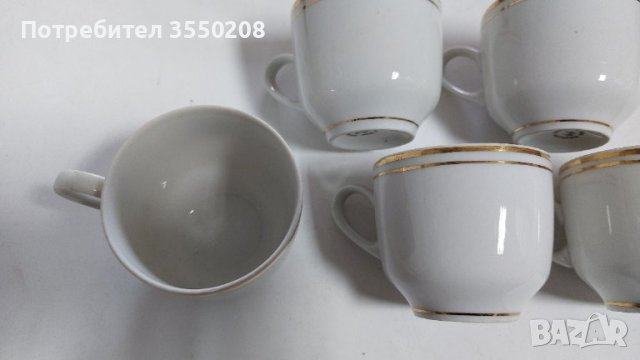 Чаши порцеланови за кафе, 5 броя, снимка 3 - Чаши - 43830217
