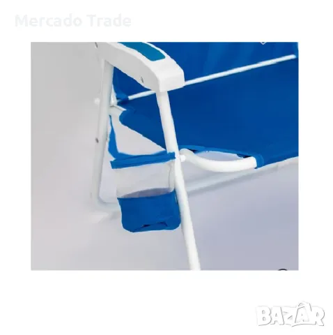 Стол за къмпинг Mercado Trade, Сгъваем, Син, снимка 4 - Къмпинг мебели - 40512372