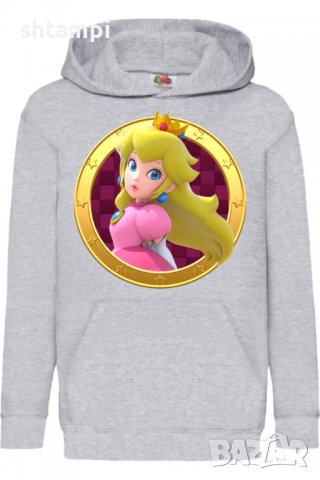 Детски Суитчър/Суитшърт Princess Peach 1,Super Mario,Игра,Подарък,Изненада,Забавление,Рожден Ден, снимка 2 - Детски анцузи и суичери - 38360814