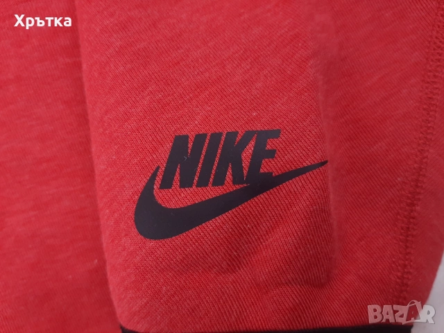 Nike Tech Fleece - Оригинална мъжка блуза с цип размер XS, снимка 7 - Блузи - 53305471