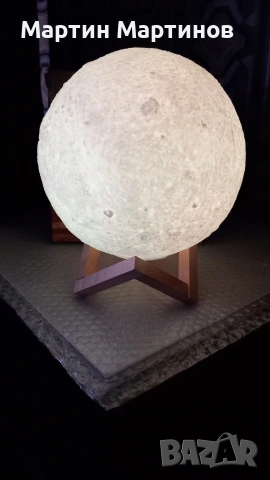 Лампа 3D MOON LIGHT, снимка 8 - Настолни лампи - 53133962