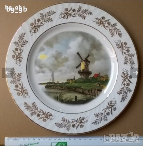 Японска /Английска декоративна чиния, снимка 6 - Декорация за дома - 35753316