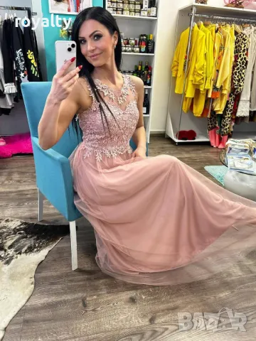 Тюлена рокля в четири цвята, снимка 3 - Рокли - 50414462