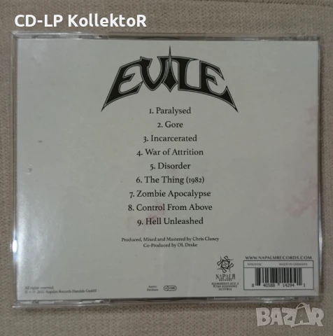 CD за продан (Evile (UK) - Hell Unleashed), снимка 2 - CD дискове - 50977694