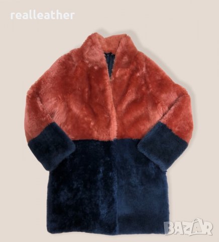 Дамско палто от мека естествена агнешка кожа, снимка 1