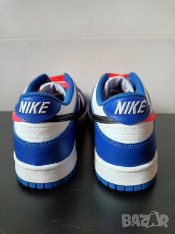 Нови Nike Dunk Low GS "Bright Crimson Game Royal" 39, снимка 6 - Детски обувки - 43119587