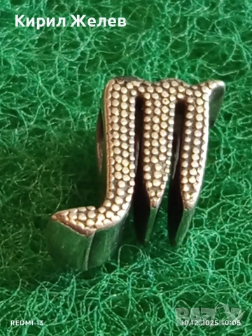 Сребърен талисман с зодиакален знак СКОРПИОН на марката ПАНДОРА 47743, снимка 2 - Колиета, медальони, синджири - 52718303