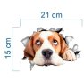 лежащо куче стикер лепенка за стена мебел или тоалетна чиния за капака, снимка 6