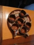 Керамични чаши с поднос, снимка 1