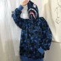 Унисекс суичър BAPE A Bathing Ape Blue Baby Shark Camo Син Камуфлаж, снимка 10