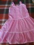Детска лятна рокличка с презрамки,розова., снимка 4
