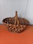 Стара плетена кошница панер, снимка 1 - Антикварни и старинни предмети - 39473891