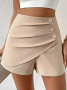Модерни дамски къси панталони с копчета, 7цвята , снимка 2