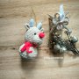 Плетена играчка за елха Еленче, снимка 1 - Коледни подаръци - 42976751
