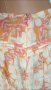 40 М / 42 Л? Kookai Дамска Лятна Пола Плаж Море на Цветя Оранжева Бежова Розова, снимка 6