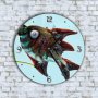 Стенен Часовник - Сладка Рибка Големи Очи, снимка 1 - Стенни часовници - 43182202
