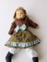 Стара колекционерска кукла тялото е парцалено главата е от  порцеланова, снимка 10