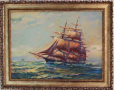 Клипер, ветроходен кораб, картина, снимка 1 - Картини - 32511689