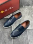 Loro Piana Дамски Тъмносини Обувки С Бяла Подметка Естествена кожа Код E714, снимка 3