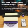 Мини преносим безжичен Bluetooth термопринтер A4 за татуировки, снимка 4