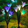 Соларна лампа цвете Лилия Solar Light Flower, снимка 6