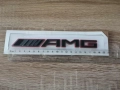 Mercedes Benz AMG черна емблема с червен кант , снимка 2