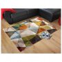 120х170см Разноцветен килим с абстрактен дизайн, снимка 1 - Килими - 32570584