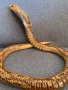 Интересна дървена пирографирана змия-2, снимка 1 - Фигурки - 43982185