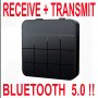 Блутут 5.0 Ресивер + Трансмитер + батерия Bluetooth Transmitter Receiver