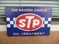 Метална табела STP моторно масло добавки спортни коли тунинг, снимка 1