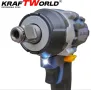 KraftWorld Акумулаторен Ударен Гайковерт 24V 4Ah – 850Nm + Куфар и 35 Части!, снимка 4