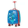Детски Куфар с колелца за пътуване Синьо Червени Динозаври 22л S_1226469, снимка 2