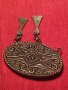 ЕТНОГРАФСКА СТАРИННА ОРНАМЕНТИРАНА БРОНЗОВА БРОШКА 3090, снимка 2