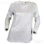 Дамска сребриста блуза Н&М, снимка 1 - Блузи с дълъг ръкав и пуловери - 27846151