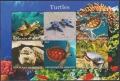 Марки и блок Фауна Костенурки 2015 2017 от Джибути, снимка 2