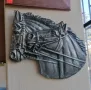 Красива отливка на конски глави за стена. Размери; височина - 28см ширина - 35см. Цена 48лв., снимка 4