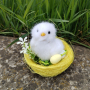 4614 Великденска украса Пухкави пиленца в гнездо, снимка 4