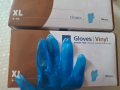  Сини нитрилни ръкавици - размер  S, Винилови ръкавици  ХЛ  калцуни, бонета, снимка 5